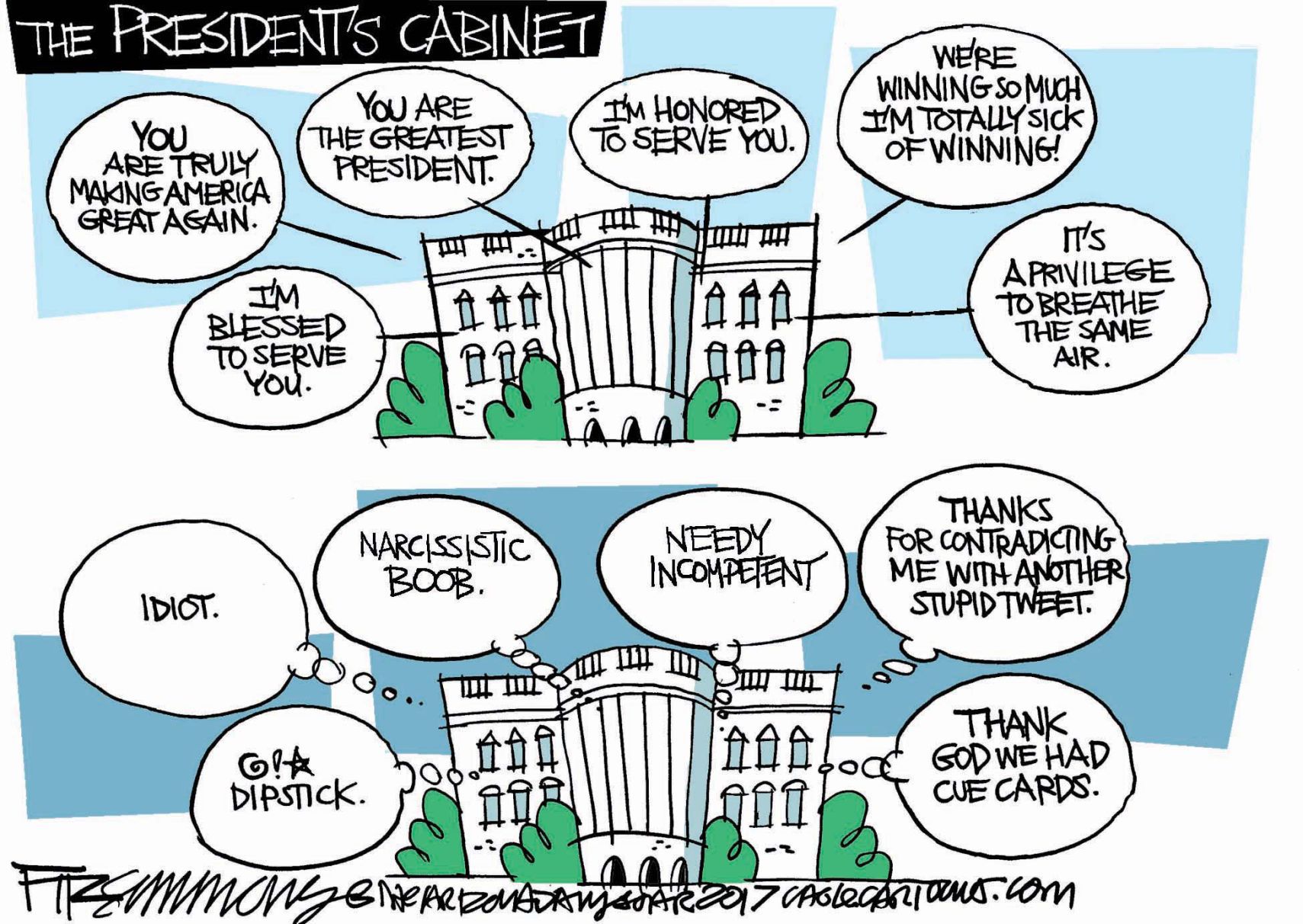Daily Fitz Cartoon: Cabinet Photo-Op